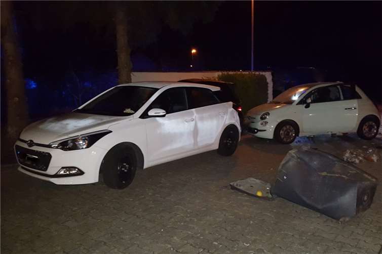 Die über Kreislaufprobleme klagende Fahrerin löste eine Kettenreaktion aus. Foto: Polizei