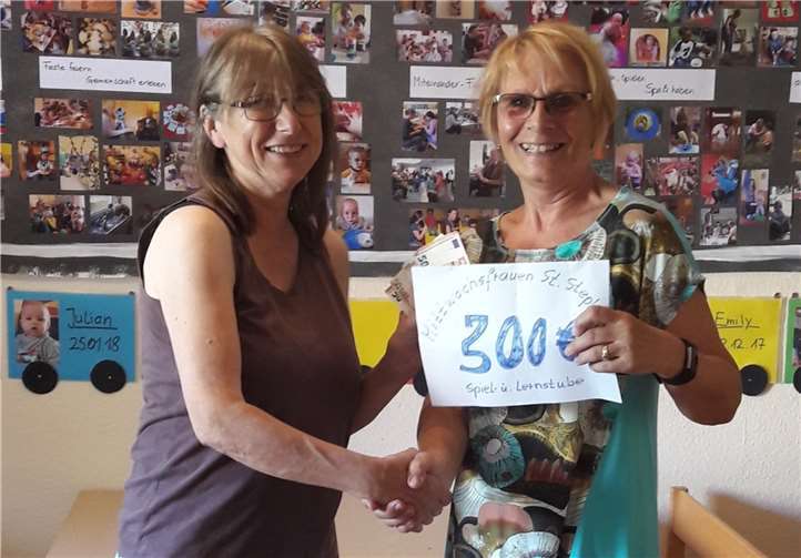 Die überraschende Spende erfreute das gesamte Team. Foto: privat