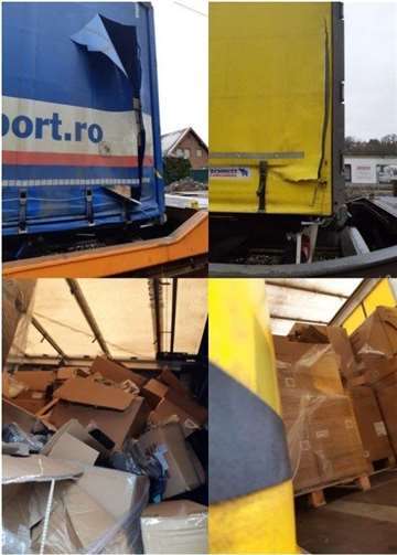 Die unbekannten Täter drangen in die Waggons ein. Foto: Bundespolizei Trier