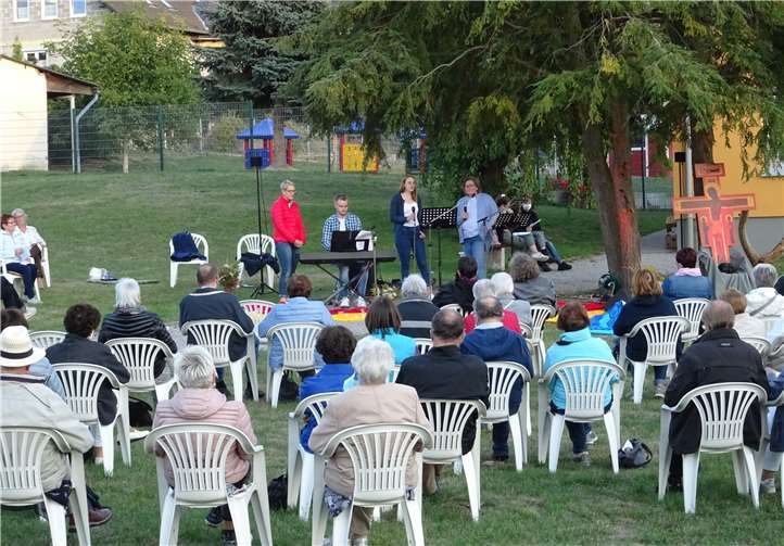 Die veranstaltung fand im „Park der Generationen“ am Gemeindezentrum statt. Foto: privat