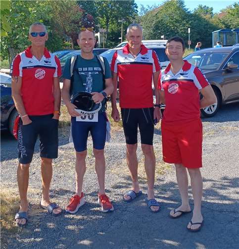 Die vier Athleten der DLRG Vallendar.  Foto: privat