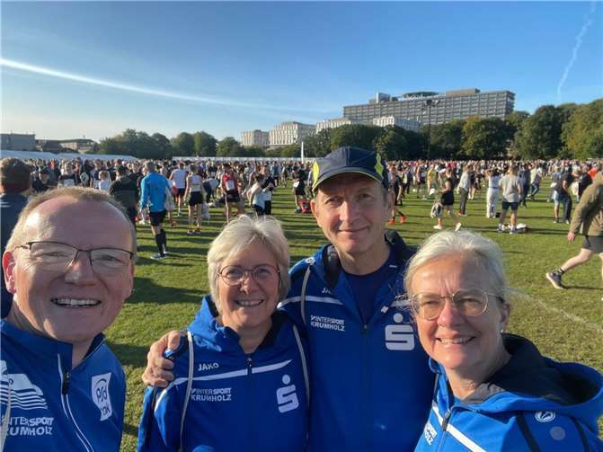 Die vier Läuferinnen und Läufer.  Foto: privat