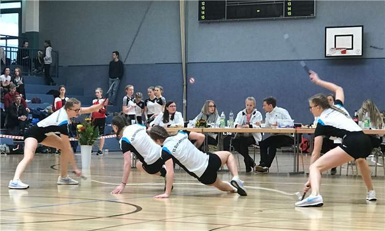 Die vier Sportlerinnen lieferten eine anspruchsvolle Performance ab. Foto: privat