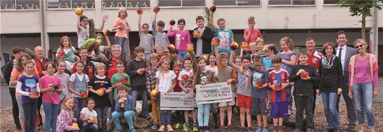 Die vierte Klasse erwarb das Fußball-Diplom.  Privat