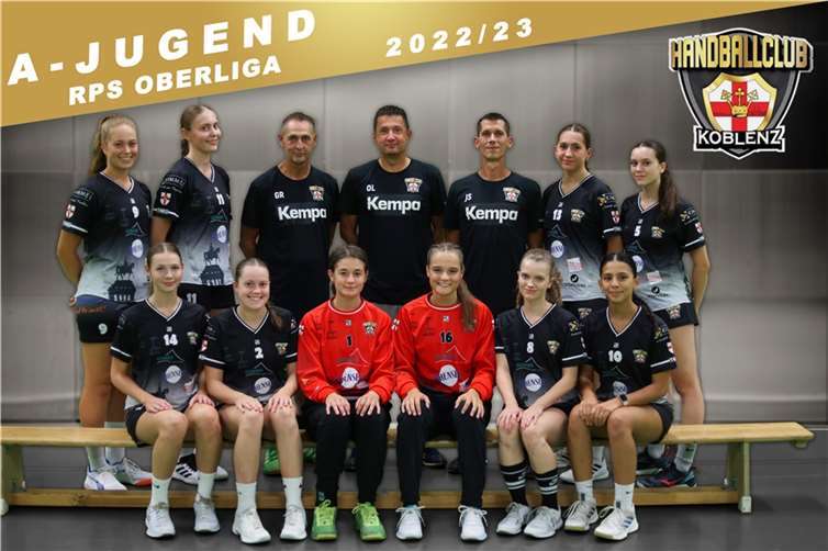 Die weibliche A-Jugend. Quellen: HC Koblenz