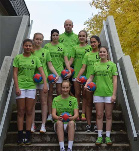 Die weibliche C-Jugend von Grün-Weiß Mendig in der Saison 2016/2017. privat