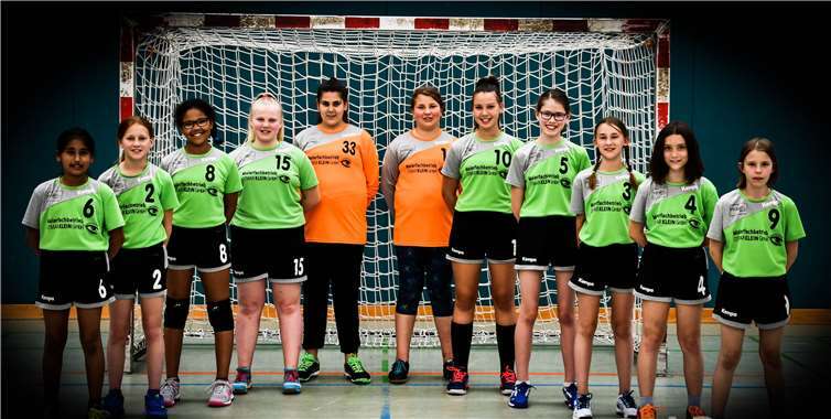Die weibliche D-Jugend des TuS Grün-Weiß Mendig.Foto: A. Bous