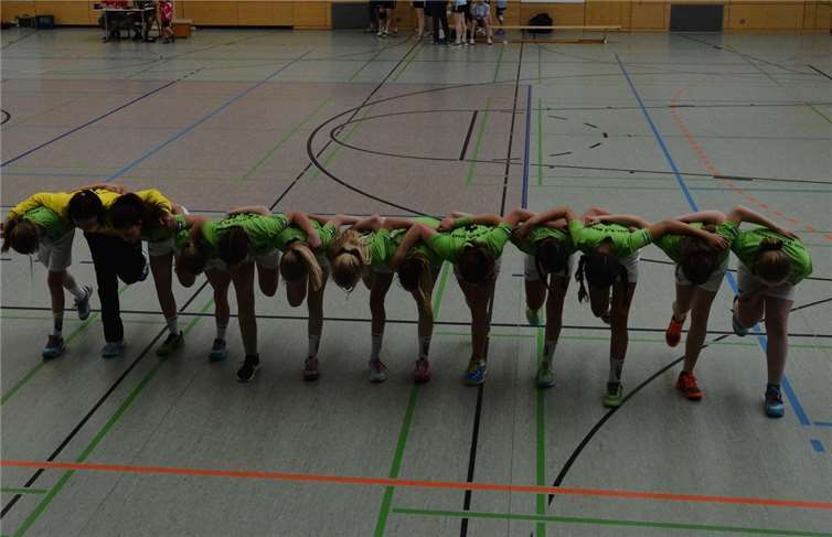 Die weibliche D-Jugend des TuS Grün-Weiß Mendig.privat