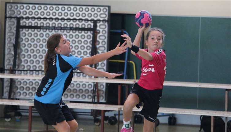 Die weibliche D-Jugend fuhr einen souveränen Sieg ein.Bernd Weiler