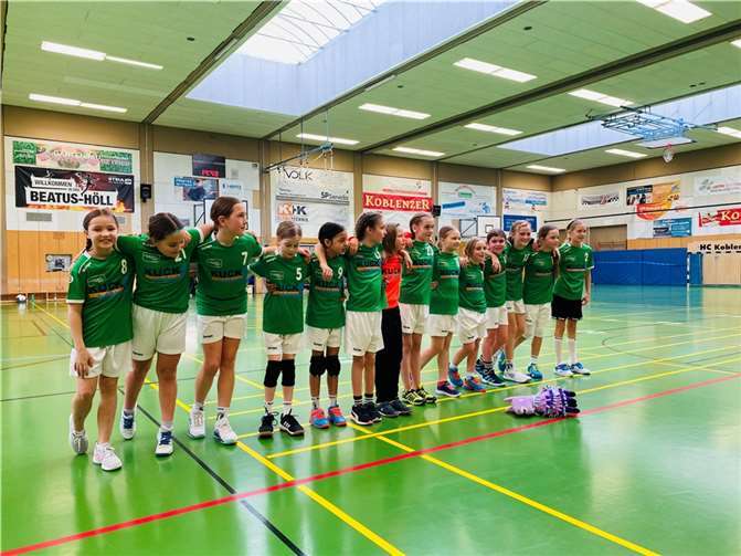 Die weibliche E-Jugend des TuS Grün-Weiß Mendig ist erfolgreich ins neue Jahr gestartet.  Foto: privat