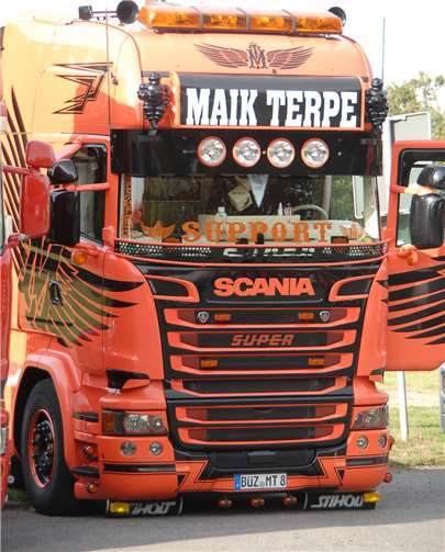 Die weiteste Anreise hatte dieser Brummifahrer aus Güstrow.