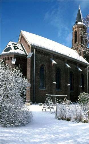Die winterliche Evangelische Pauluskirche Montabaur. Privat