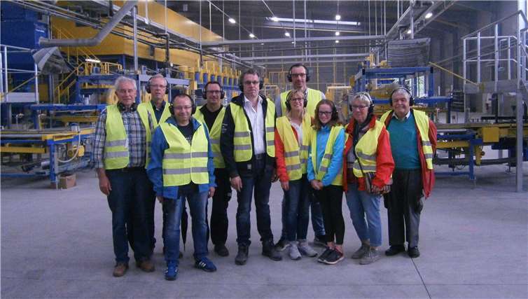 Die zehn FWG Vertreter während ihres Besuches.privat