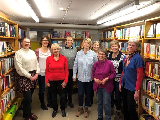 Die zehn Mitarbeitenden engagierten sch im Jahr 2022 mit über 1000 Arbeitsstunden für die Bücherei.  Foto: privat