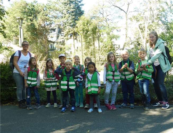 Die zehn Vorschulkinder waren zu Gast im Kölner Zoo.privat