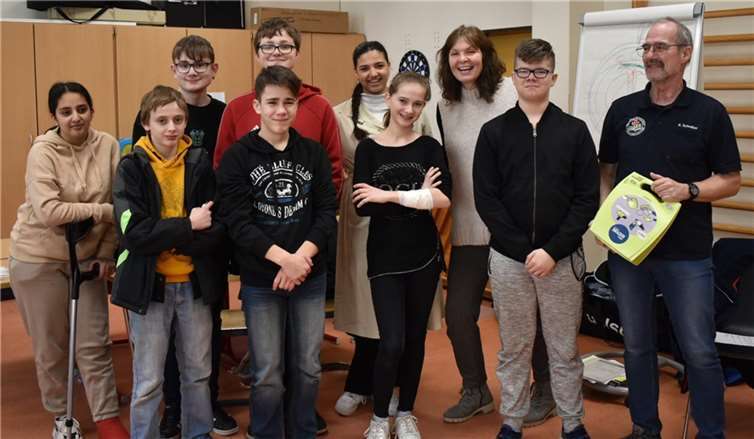 Die zehn neu zertifizierten Schulsanitäter der Elisabeth-Schule Andernach. Foto: privat