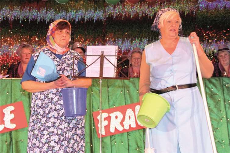 Die zwei Putzfrauen hatten Etliches zu erzählen von ihrer Arbeit.