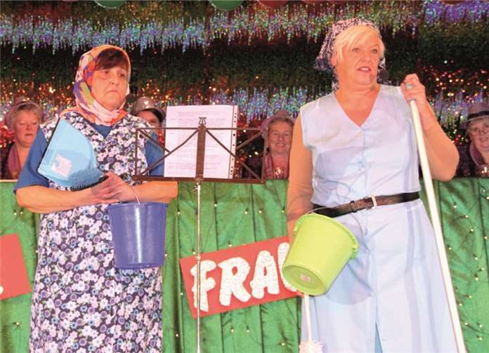 Die zwei Putzfrauen hatten Etliches zu erzählen von ihrer Arbeit.