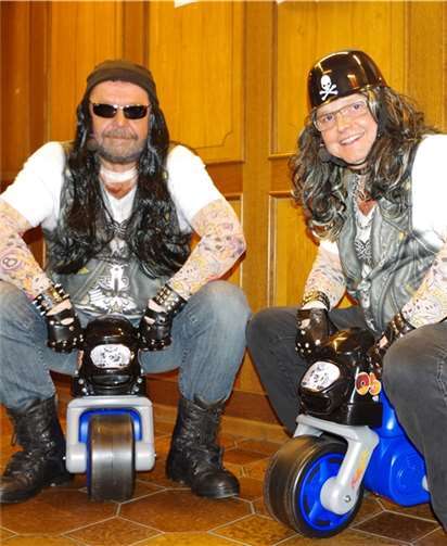 Die zwei Rocker: Andy Leps und Volker Teschke!