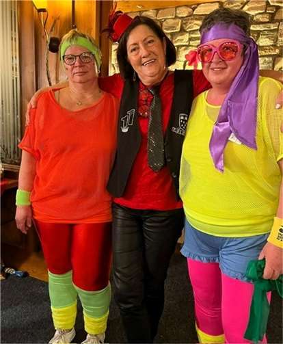 Die zwei Turnerfrauen Conny Höppner und Conny Doll