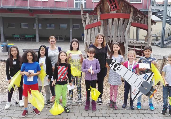 Die zweite Woche begann für die Kinder mit einem Astronautentraining.