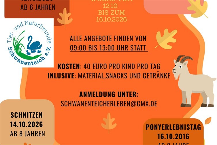 Die zweite Woche bietet einzelne Erlebnistage.