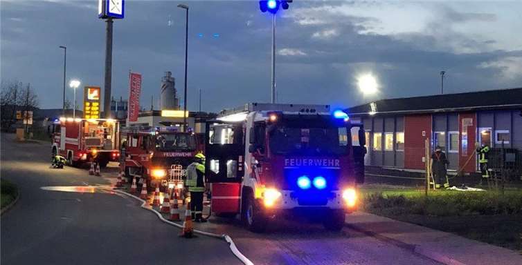 Die zweite schwierige Übung war der Brand einer Schreinerei im Industriegebiet Plaidt-Süd. Fotos: privat