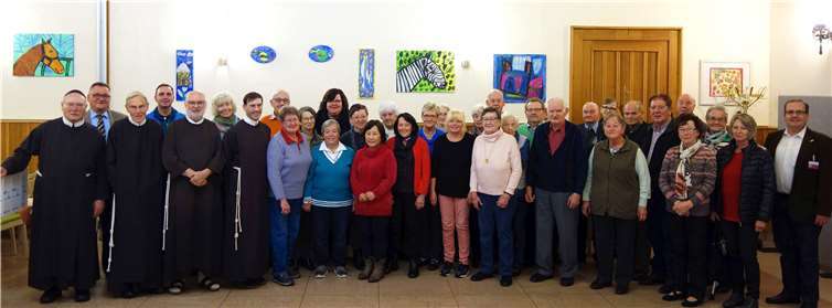 Dieehemaligen Mitarbeiter trafen sich zu einem gemütlichen Nachmittag. Foto: Kloster Ebernach