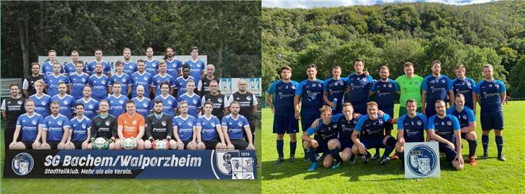 Dier erste und zweite Mannschaft.Quelle: SG Bachem/Walporzheim