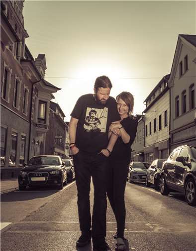 Diese Aufnahme ließ Boogie Chillun in Anlehung an Bob Dylan von der Fotografin Sandra Klöckner machen.