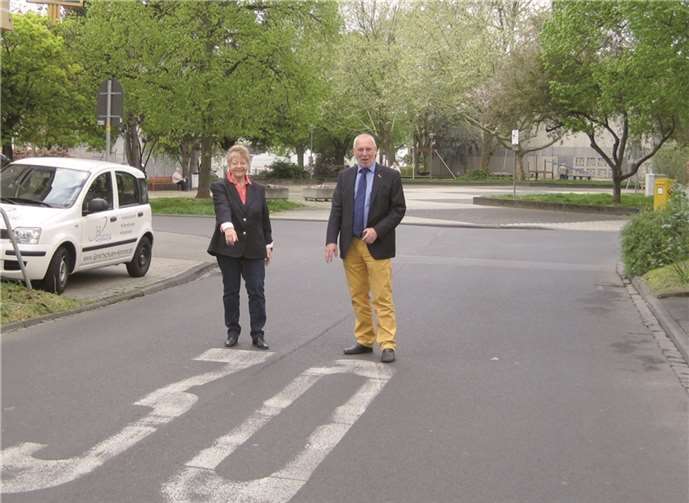 Diese Markierung ist bereits völlig verblasst.privat