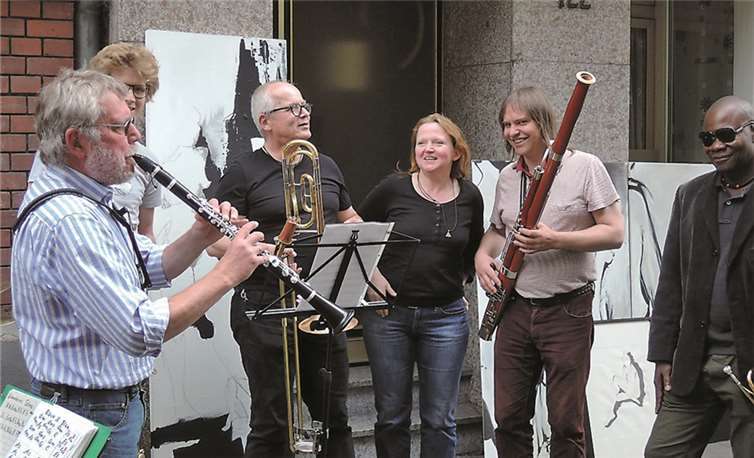 Diese Musiker bereicherten das Fest auf der Straße.