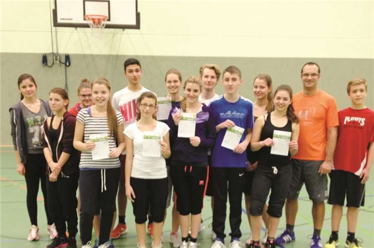 Diese Nachwuchsathleten haben das Sportabzeichen schon erworben.privat