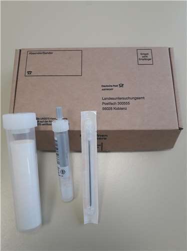 Diese Probensets sind beim Veterinäramt erhältlich und werden auch auf Vorrat heraus gegeben.Foto: privat