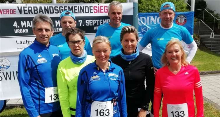 Diese acht Athleten des Lauftreffs SV Weitersburg stellten sich der Herausforderung in Urbar.Foto: privat