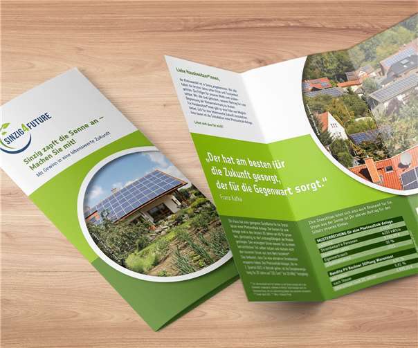 Diesen Informations-Folder werden viele Sinziger Hauseigentümer*innen demnächst in Ihrem Briefkasten finden.Foto: Ralf Urban