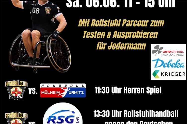 Diesen Samstag rollen die Rollstühle durch die EPG Arena