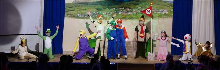 Dieser Auftritt war ein Highlight für Alle, die mit den Nintendo-Helden Super Mario, Yoshi, Toad und Co. aufgewachsen sind. Fotos: privat