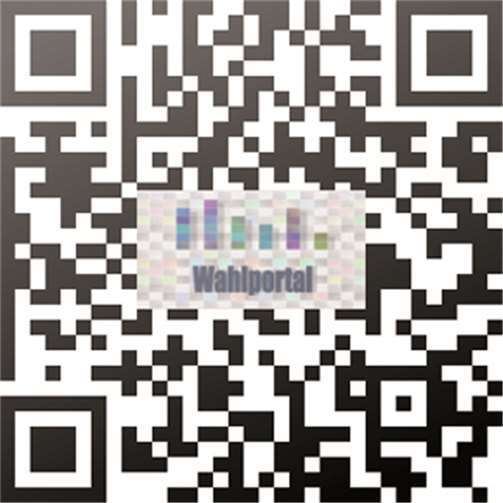 Dieser QR-Code führt schnell und einfach direkt zur neuen kostenlosen Wahlapp „Wahlportal“.Abbildung: Stadt Mayen