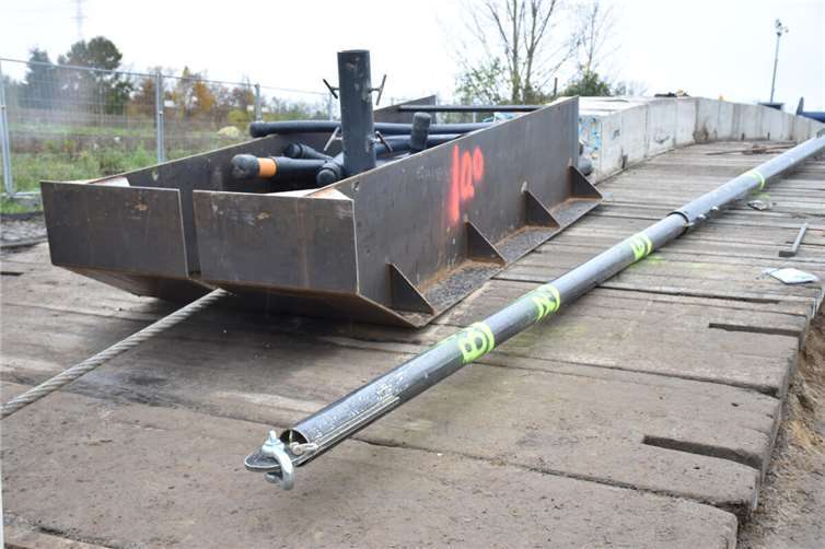 Dieser Stahlschlitten bildete die Spitze des Dükers.