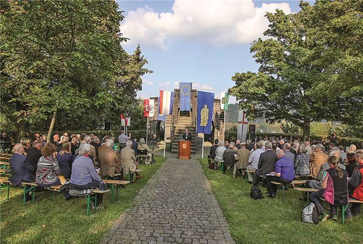„Dieser Tag soll dem Frieden dienen!“ Mit diesen Worten wandte sich Bruderschaftskanzler Franz Obst an die Gäste. -EP-