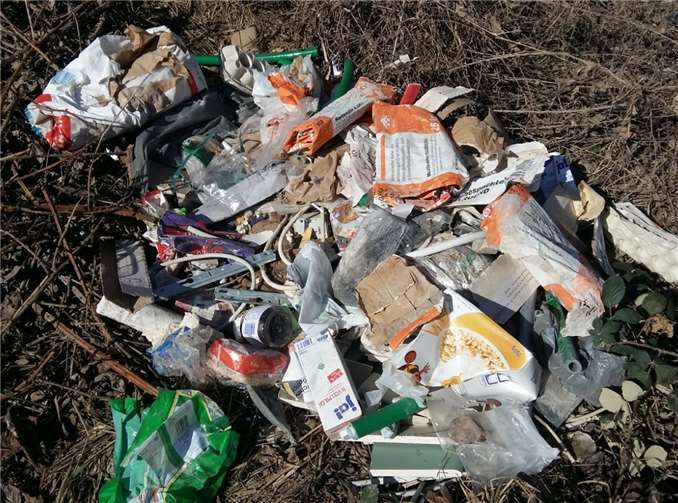 Dieser Unrat wurde achtlos weggeworfen. Foto: privat