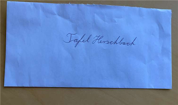 Dieser anonyme Brief wurde im Rathaus eingeworfen.