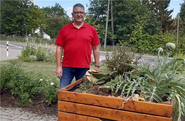 Dieses Beet wird vom Ortsvorsteher gepflegt.Foto: privat