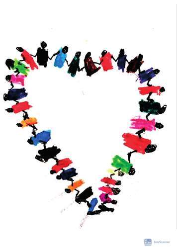 Dieses Herz hat Massimo mit den einzigen unverletzten zwei Fingern selbst gemalt, als Dankeschön nach der zweiten Operation. Das Herz repräsentiert alle Menschen in der ganzen Welt, die zusammen geholfen haben. Foto: privat