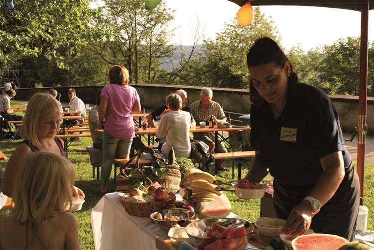 Dieses Jahr gab es frisches Obst anstatt Süßigkeiten. privat