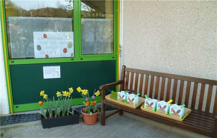 Dieses Jahr konnten sich die Eltern die Osternester vor der Tür abholen. Foto: privat