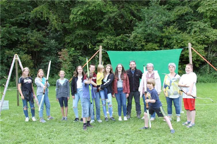 Dieses Jahr stand erstmals Bogenschießen auf dem Programm.Foto: privat