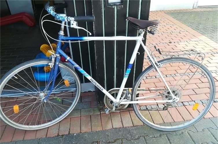 Dieses Rad stand stattdessen auf dem Platz.