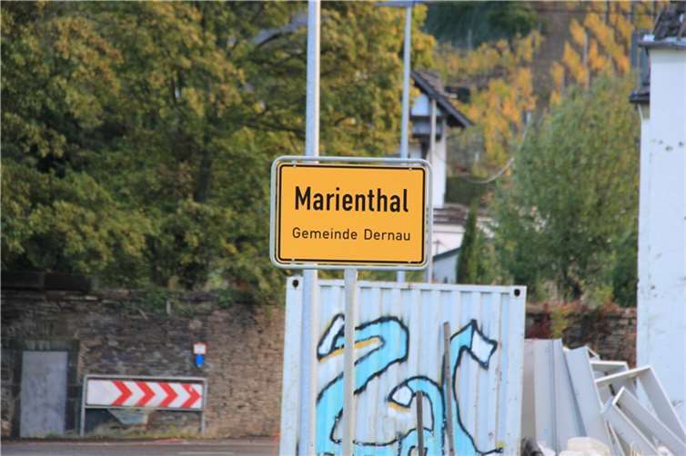 Dieses Schild am Ortseingang von Marienthal mit dem Untertitel Stadt Bad Neuenahr-Ahrweiler wird es ab dem 1. Januar nicht mehr geben.  Foto: GS